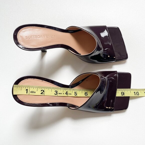 Bottega Veneta Stretch Gloss Sandals Leather Mule Oxide EU 37 US 7 NEW - Picture 14 of 15